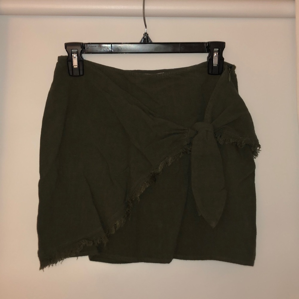 Olive Green Abbeline Wrap Skirt NEW WITH TAGS
